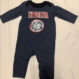 Nirvana one piece jumpsuit Sleep and play